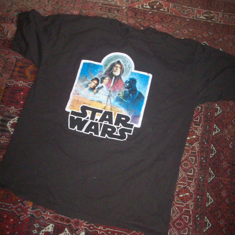 Star Wars Graphic T Shirt Luke Skywalker Princess Leia Han Solo Darth Vader 2XL